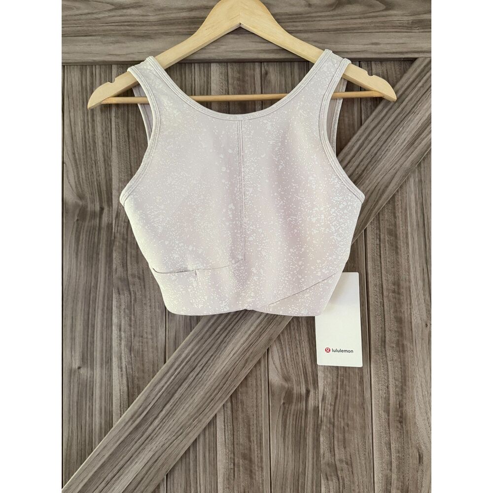Lululemon Athletica Women's White Energetic Edge Cropped Tank